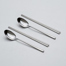 EASTMARK 2人餐具組, 銀色, 1套, 湯匙 2p + 筷子 2p