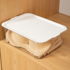 Make Mine 衣櫃抽屜式收納箱 附蓋無隔層, 白色, 1個