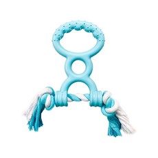 Lanboer 寵物手柄棉繩玩具 均碼, 1個, 藍色