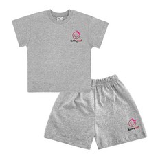 키즈크루 아동용 통기성 베이비걸 반팔 + 반바지 세트