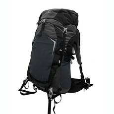 DIBOTE 迪伯特 專業登山休閒背包 鋁合金支撐背架 55L, 黑色