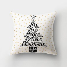 Dasababa 聖誕裝飾抱枕套, 奢華款 B