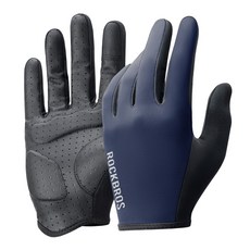ROCKBROS 洛克兄弟 自行車長指手套 雙手穿戴 TLS001, 海軍藍, 1個