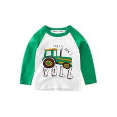 더메르시 아동용 빵빵 트렉터 싱글 티셔츠