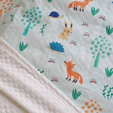 히요코베이비 유아용 순면 소프트코튼 극세사 블랭킷, 팜팜