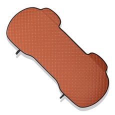 지엠지모터스 디커버 퀼팅 인조가죽 자동차 시트 보호커버 3인방석, 브라운, 1개