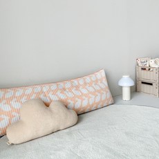 FRAMBOISE 兒童款New Cring Rabbit 60支純棉水洗長枕頭含枕芯, 杏