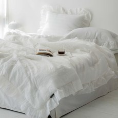 헬로우슬립 그레이스 오가닉 순면 인견 시어서커 차렵이불 세트