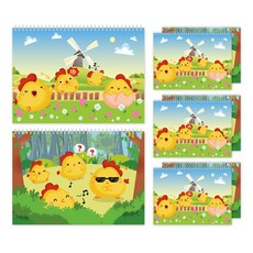 全能雞速寫本 2 x 4p 套組, 345 x 248 毫米, 26張