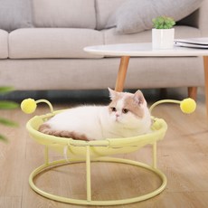 펫트롱 고양이 해먹 침대, 옐로우, 1개
