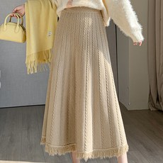 포플러앤씨 여성용 코엣 니트 스커트 P24FSK081607