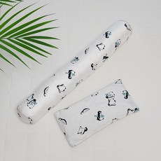 아띠블랑 인견 베개 + 아기 바디필로우 세트, 펭구