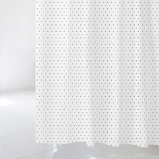 北歐風格浴簾 sc861+不鏽鋼掛鉤 12入+窗簾掛桿 白色, 混色