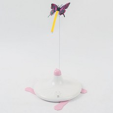 DING DONG PET 貓老虎蝴蝶自動玩具, TO201, 粉色的