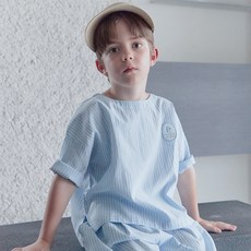 ROANJANE 泡泡紗天藍色襯衫