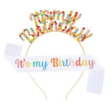 Maket Gamseong 金蔥布料緞帶肩帶髮帶組, 1套, 花俏