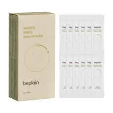 beplain 綠豆泡沫洗面膜 5g, 1盒, 12條