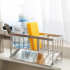 DALPAENGI LIVING 304全不鏽鋼瀝水菜瓜布架, 1個, 單一顏色