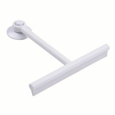 壁掛式吸盤浴室刮水器, 白色, 1個