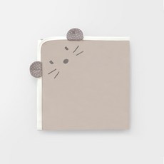 Merebe 新生兒老鼠印花棉質包巾