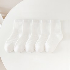 아동용 파스텔 데일리 양말 5족