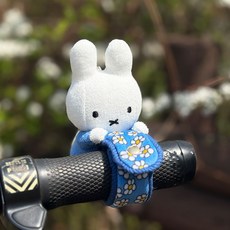 many A little 米菲花朵圖案鑰匙圈娃娃, 1個, 藍色, 11cm