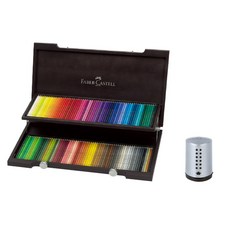 FABER-CASTELL 輝柏 Albrecht Dürer 專家級木盒水彩色鉛筆 + 迷你削鉛筆機套組, 1套, 120色