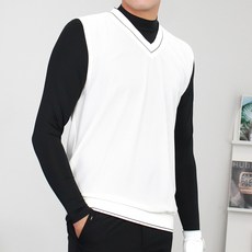 CONFIAR 男士V領涼感高爾夫背心 TC2046