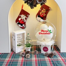 LOVELY FARM LED聖誕魔術氣球 + 壓克力樹套組, 14 櫻桃聖誕 + 1白色