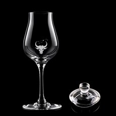 크로스노 아방가르드 위스키 테이스팅글래스 별자리 컬렉션 2 황소자리 125ml + 마텐더 유리캡 세트, 1세트