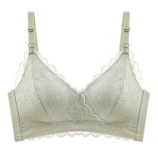 交叉蕾絲波紋哺乳內衣