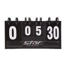 star Sports 多功能記分牌記分牌 30 點小 XH508, 黑色的, 1個