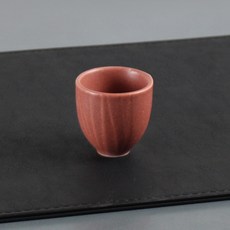 月鹽 韓國製陶瓷半酒杯 印度紅, 單品, 1個