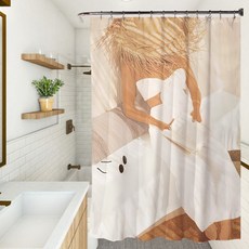 Pairing 北歐風3 浴室浴簾 YL259 180 x 180 cm, 1個