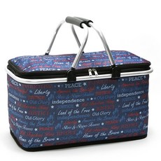 JHCompany JCP 露營用大容量保冷袋, 藍色英文