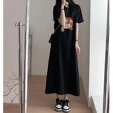 레몬소울 티엡 프린팅 반팔 원피스 빅사이즈 포함