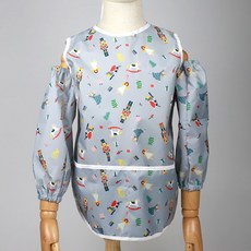 BEBE CHOUETTE 兒童防水無袖圍裙 + 袖套組