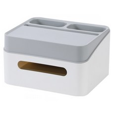 I Love Home方形整理收納衛生紙盒, 灰色的