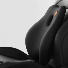 Ez2mk 四季完美護理記憶棉汽車靠墊 MS-30, 1個, 黑色