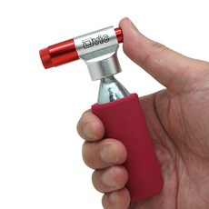 dbike CO2快速充氣打氣筒, 紅銀, 1個