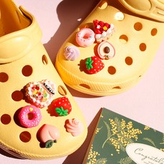 洞洞鞋配件鞋扣 甜甜圈水果款