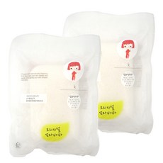 爸爸媽媽 方形 經典 蒟蒻 嬰兒 沐浴海綿, 白色, 2個