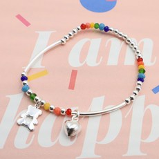 兒童款Pierre小熊純銀手鍊