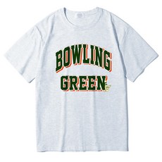 이지스튜디오 볼링그린 W 20수 코튼 오버핏 빅사이즈 통기성 반팔 티셔츠