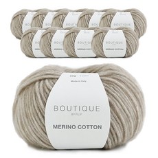 SEVY 美利奴棉 針織線 10入, 104 灰褐色, 10個, 120m