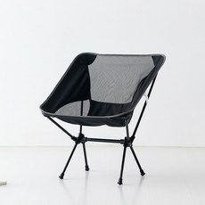 CAMPOL 露營折疊椅, 1個, 黑色