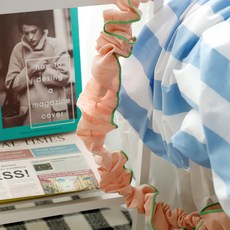 Soso 布藝插座電線遮蓋套, 胡蘿蔔色 + 綠色