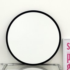 일상도구 인테리어 원형 벽 거울 40cm, 블랙