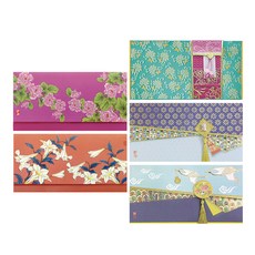 From&To 花卉與傳統禮金袋 FB208-45 206-12 FB204-2 5件組, 混色, 1套