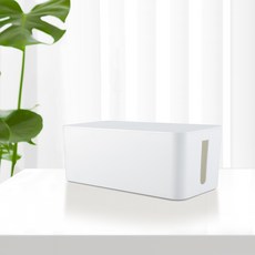 Edge Wall 電線電纜延長線收納盒 MTB-N08, 白色, 1個